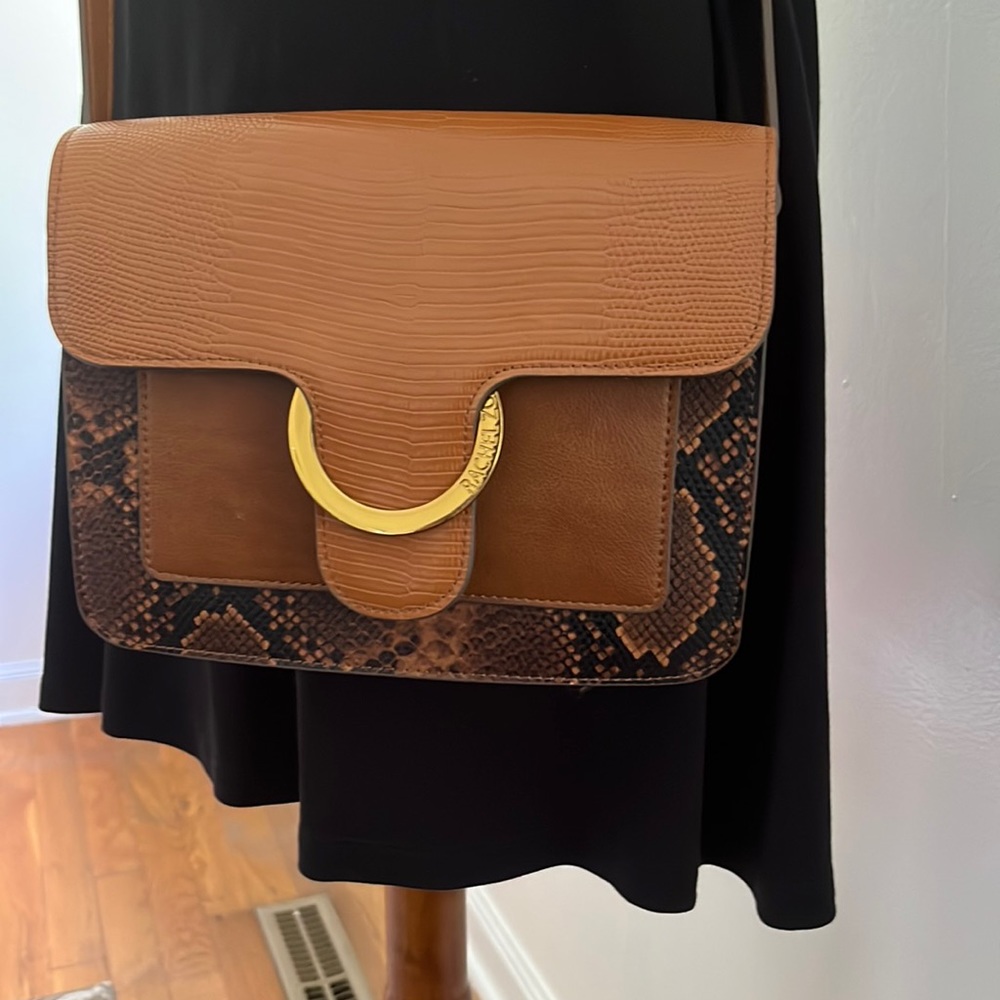 Rachel Zoe cross body snakeskin leather bag